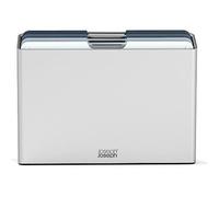 Joseph Joseph Planche à découper FOLIO4 L 60193 – Set de 4 avec support – Bleu – Plastique
