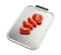 Planches à découper pour la cuisine - Titane double face, tapis antidérapant, appareil respectueux de l'environnement, ustensiles de cuisine lavables au lave-vaisselle | saucisses, steak,