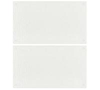 Planches à découper - vidaXL - Verre trempé - Motif bulles - Lot de 2