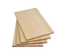 Planches de bois fines brutes Planches rectangulaires en bois de pin jaune clair, plusieurs tailles for étagères, dessus de table, bricolage(1.5 Cm,L 80 cm x W 45 cm)