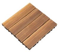 Planches de terrasse en WPC imitation bois, dimensions 30,3 x 30,3 cm, pour une utilisation extérieure