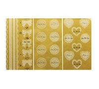 planches stickers autocollants effet broderie pour fermer les paquets cadeaux ou pour décorer vos smartphones, tablettes , PC, MacBook et autres objets G