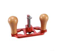 Plane à défoncer en alliage d'aluminium pour rainurer et couper les tenons, outil manuel à profondeur réglable avec acier au carbone, 160 x 70 mm, couleur rouge