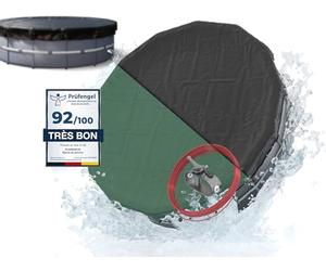 Planenfux® Bache Hivernage Piscine Hors Sol Ronde 3.66 | 3m66 Bache Piscine Hivernage été et Hiver en polyéthylène 200g/m² | Bâche de Protection résistante au Chlore & aux UV | Ø420cm