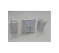 Planet Wattohm - Prise reseau RJ45 Cat 6 STP Type 45x45mm pour goulotte d'installation 2 modules LOGIX 49069