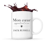 Planetee Mug Mon coeur Jack Russell Cadeau Chien Lover