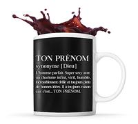 Planetee Mug prénom personnalisable Définition Dieu | Tasse personnalisée humour fun et drôle pour idée cadeau originale