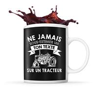 Planetee Mug tracteur Prénom métier âge Personnalisable | Tasse drôle pour Agriculteur | Idée cadeau Homme Collègue anniversaire Noël fête des Pères Secret Santa