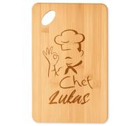Planetee Planche à découper Chef Lukas cadeau cuisine crémaillère homme