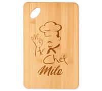 Planetee Planche à découper Chef Milo cadeau cuisine crémaillère homme