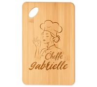 Planetee Planche à découper Cheffe Gabrielle cadeau cuisine crémaillère