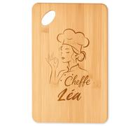 Planetee Planche à découper Cheffe Léa cadeau cuisine crémaillère Femme