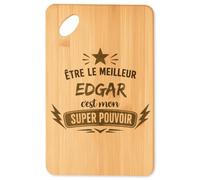 Planetee Planche à découper Meilleur Edgar Super Pouvoir cadeau cuisine