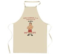 Planetee Tablier de Cuisine Rien n'arrive à la cheville de Ruben sauf sa bite | Coton 90 × 60 cm Cou Ajustable Nouage dans le Dos | Pâtisserie Barbecue Atelier | Cadeau Homme Femme Fête des Pères