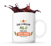 Planetee Tasse métal Meilleur Milo Super Pouvoir Cadeau Papa