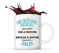Planetee Tasse Une Secrétaire Médicale blanc | Mug cadeau amie collègue de travail, départ retraite