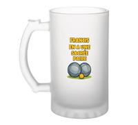 Planetee Verre à Bière Francis en a une sacrée paire | Chope Givrée 470 ml à Anse Recto Verso, Apéro Bar Bistrot Match, Cadeau Bouliste Homme Anniversaire Fête des Pères