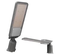 Planetitaly Phare d'armature lumière de route IP65 Lampadaire LED 50 W inclinable 90 ° LED 4 000 K 5 000 lm 230 V, idéal pour les terrains de football, tennis, Padel, jardin, garage, stationnement
