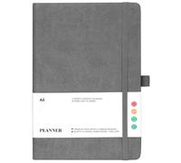 Planificateur 2024 - Agenda quotidien A5 non daté, 14,5 x 21,6 cm, planificateur hebdomadaire et mensuel 2024, agenda journalier 2024 pour rester organisé et augmenter l'efficacité, commencez à tout