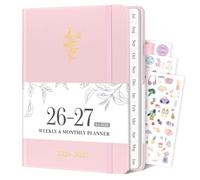 Planificateur 2026-2027, 21,6 x 27,9 cm, planificateur hebdomadaire et mensuel avec onglets de juillet 2026 à juin 2027, année académique, grand agenda A4 à couverture rigide avec date pour l'emploi