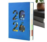 Planificateur 2026 Calendrier A5 avec Papier Épais Et Cuir PU