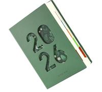 Planificateur annuel A5, calendrier 2026 en cuir synthétique, carnet de notes en papier épais avec mise en page hebdomadaire et mensuelle, organiseur de papeterie durable, carnet de planification avec