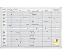 Planificateur annuel JetKalender 710 90 x 60 cm (l x h) 24 collaborateurs/projets y compris stylo pour tableau noir effaçable à sec FineMarker effaçable au chiffon humide 3