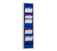 Planificateur d'atelier H1278xB315xT74mm bleu outremer 1 ligne