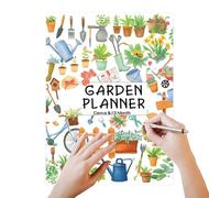 Planificateur de jardinage, livre de planification horticole complet | Carnet de planification de jardinage 12 mois suivi des pour serre