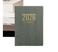 Planificateur de poche 2026 - Calendrier de planification A7 365 jours version anglaise pour planifier des objectifs, budget, notes, travail, école, collège, étudiant, adulte, femme