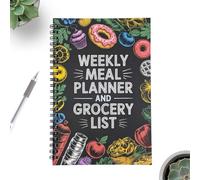 Planificateur De Repas Hebdomadaire 100 Pages Organisateur d'Emploi du