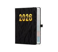 Planificateur hebdomadaire 2026 - Format A5 - Couverture étanche - Pour la maison, l'école, la salle de classe, l'université, le bureau, la planification académique, Noël