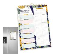 Planificateur hebdomadaire de repas, 52 feuilles de planning hebdomadaire - Bloc-notes Organiseur de nourriture | Pour une alimentation saine, perte de poids, cuisine, maison, famille, femmes, hommes