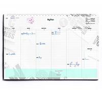 Planificateur Hebdomadaire de Table - Calendrier Perpetuel A4 détachable - planning semaine papier/agenda 2025 2026 / planner 2026 semainier/tableau planning mensuel/week planner