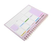 Planificateur Hebdomadaire Rose à Spirale, Cahier de Tâches | Papier et Fer, Reliure Double Fil, Vue Claire des Priorités, pour Étudiants et Travailleurs