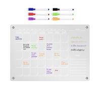 Planificateur mensuel magnétique - Tableau calendrier effaçable à sec -