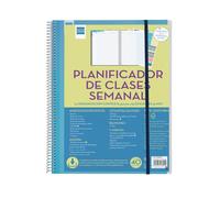 Planificateur scolaire - Finocam - Vue hebdomadaire - Non daté - 43 semaines - 269 autocollants - Pochettes DIN A4