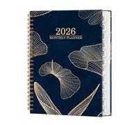 Planner 2026 Monthly Planner Large Blocks Flower Design With Dates, Weekly And Monthly Layout, Academic And Personal Organizer, Planner for School, Classroom, Office, Work, Study, Family Planning