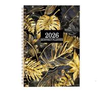 Planner 2026 Monthly Planner Large Blocks Flower Design With Dates, Weekly And Monthly Layout, Academic And Personal Organizer, Planner for School, Classroom, Office, Work, Study, Family Planning