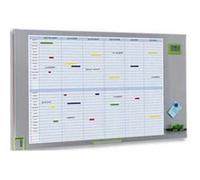 Planning annuel magnètique 34 lignes par mois 60 x 104 cm G