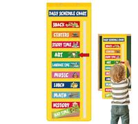 Planning de genda journalier - Carte de poche pour salle de classe - Organisation d'apprentissage pour les routines dans la maternelle, l'école maternelle, les soins quotidiens et les