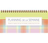 Planning de la semaine - yellow tartan (spirale) - tartan jaune - Collectif - Chantecler - broché - Agenda