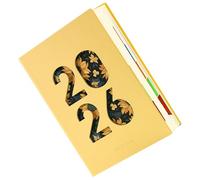 Planning hebdomadaire 2026 | Calendrier de 365 jours avec onglets - Planificateur 2026 hebdomadaire mensuel | Pour planification de rendez-vous, planification du travail, de la maison, de l'école, de
