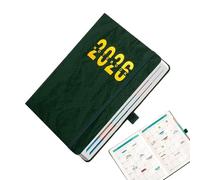 Planning hebdomadaire 2026 - Carnet d'écriture souple avec onglets - Organiseur hebdomadaire et mensuel 2026, pour maison, école, université, bureau, rendez-vous et cadeau pour femmes et étudiants