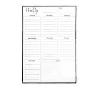 Planning Hebdomadaire Magnétique, Tableau Effaçable à Sec en PET, Format Vertical - Organisation Facile des Repas et Rendez - Vous, Compatible Frigo Métallique Maison & Bureau