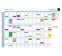 Exacompta Planning magnétique annuel Exaplanner effaçable à sec Français
