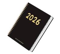 Planning mensuel 2026 | Carnet à spirales de 12 mois - Planificateur hebdomadaire mensuel journalier 2026 - Pour l'école, le travail, les étudiants, les femmes, les enseignants