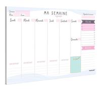 Planning Semaine A4 - Planificateur Hebdomadaire & Agenda Semainier Français. Weekly Planner Bloc Notes To Do List.Pour S'organiser Facilement!