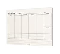 Planning Semaine, Bloc Planificateur Hebdomadaire, 60 Feuilles 24.5 x 17.5 cm, Agenda To Do List Note, Rendez-Vous Notes Sans Date, Weekly Planner Pour L'éCole,Bureau,Maison (A)
