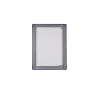 Planorga Vitrine d'affichage extérieur 12 feuilles A4 - Porte battante - Fond magnétique